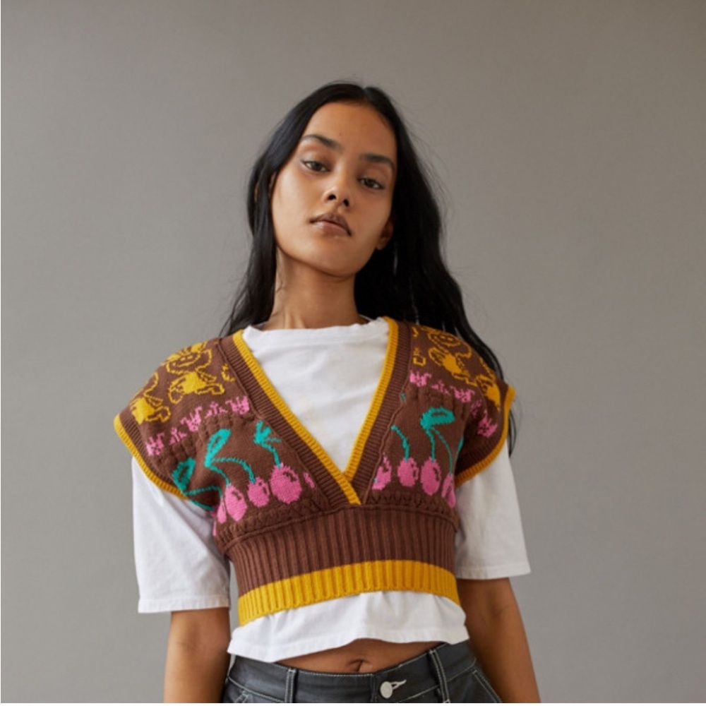 Urban Outfitters // Cherry Sweater Vest
